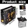 Zi Lan 2 Pcs 13" Large Black Happy Birthday Gift