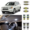 AUTOGINE 8 Piece White LED Interior Light Kit for Toyota