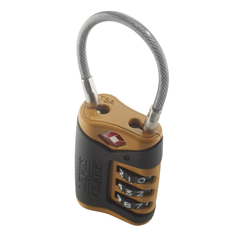 Lewis N. Clark TSA-Approved Easy-to-Set Combination Luggage Lock With Steel