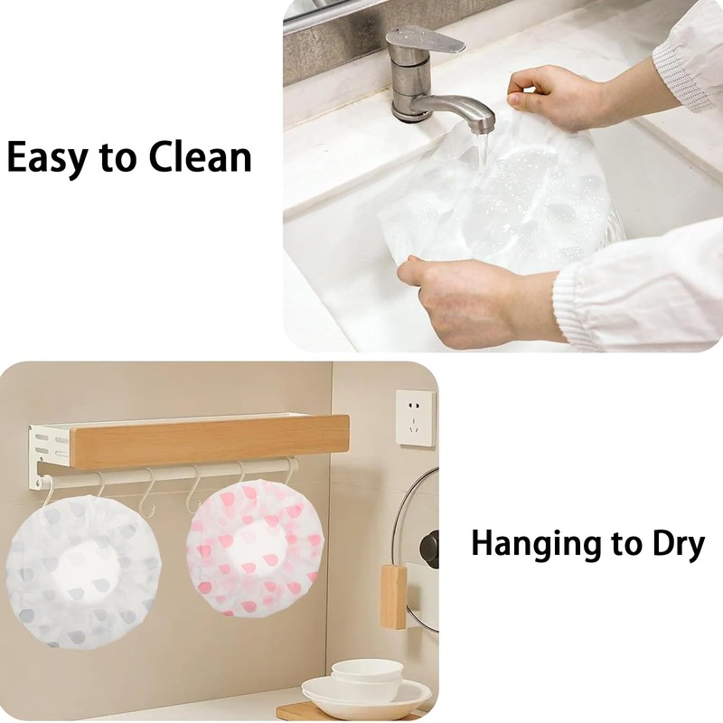 4 Pack Bowl Covers for Bread Proofing Plastic Bread Proofing