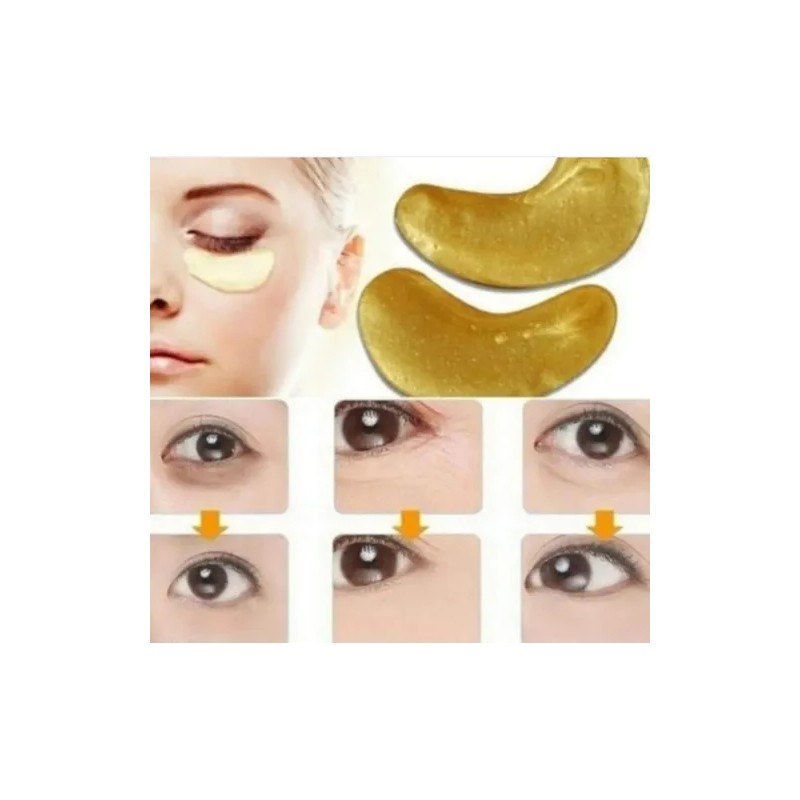 60 Parches Ácido Hialurónico Contorno Ojos Y Par 24k Ojeras