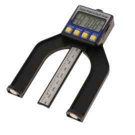 F Fityle Mini Digital Height Depth Gauge Router Table Large Digital Display 0-80mm