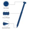 Etauwe 1/4" x 6" Blue Hex Head Concrete Screw Anchor