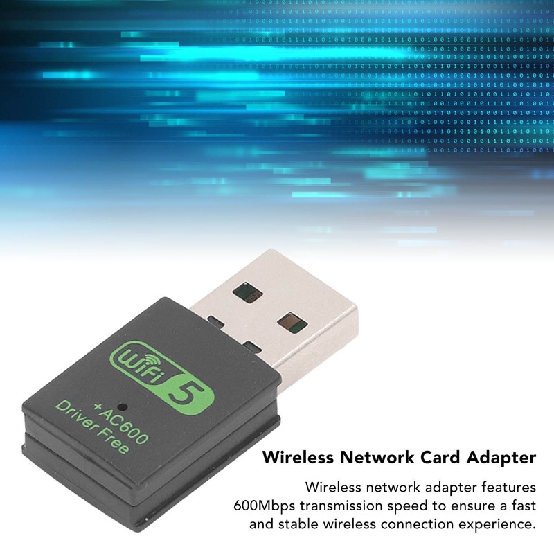 Wireless Network Card Adapter Professional 600Mbps 2.4G 5G Dual Band