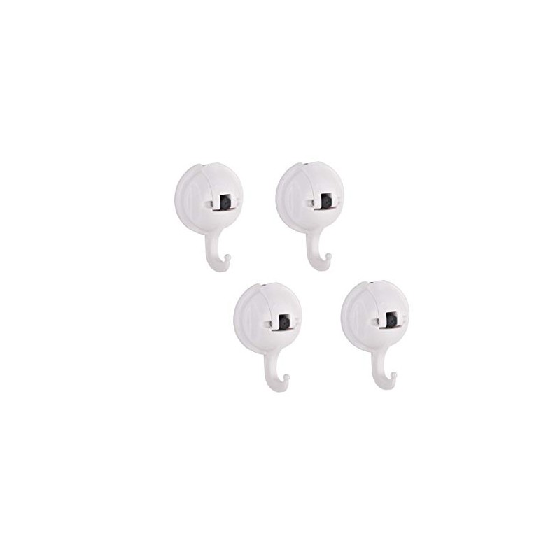 SPACE MAGIC SMP2022 Round Hook, White, 4 Pieces (Round Hook,