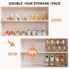 Neprock Shoe Slots Organizer for Closet, 20 Pack Acrylic Shoe