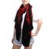 ZOEO Shawl Wrap, Red Rose On Black Womens Large Chiffon