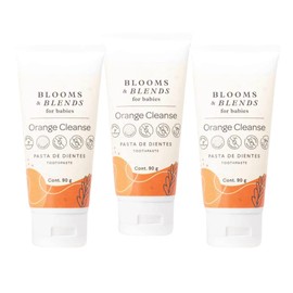 Blooms & Blends for Babies - ORANGE CLEANSE - Pasta de dientes - 3 piezas.
