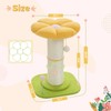 PEQULTI Flower Cat Scratching Post, Small Cat Tree, Tall Cat