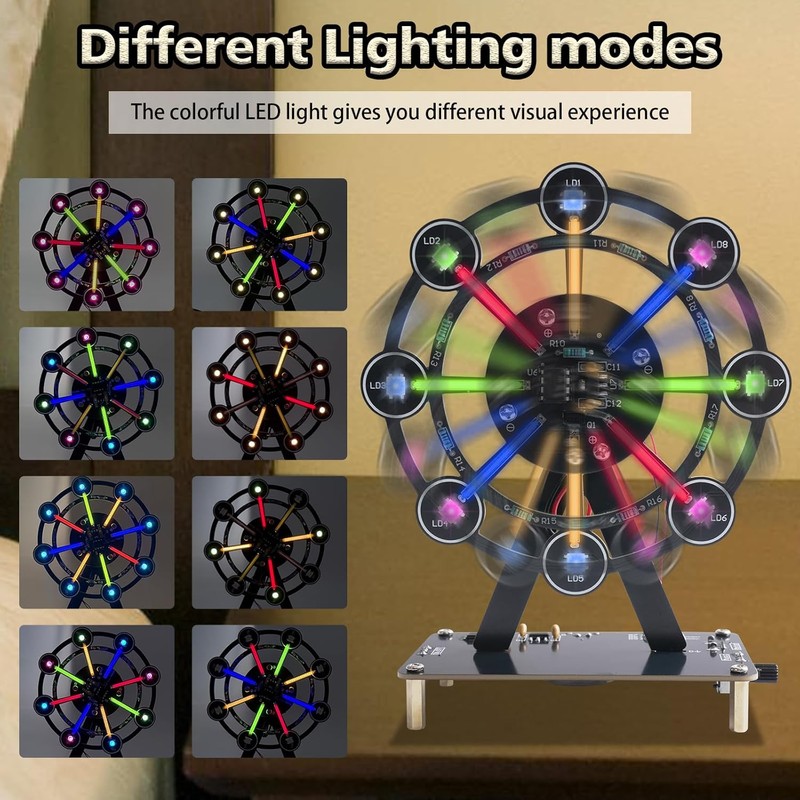 STEM Soldering Practice Kit - DIY Rotating Ferris Wheel Solder