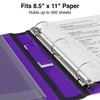 Staples 1 1/2-inch 3-Ring Better Binder, Purple, 3/Pack (ST55863-CCVS)