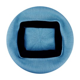 Gllutt Sombrero de boina fina de punto de verano para mujer, tamaño ajustable, estilo francés, color sólido, Azul (Sky Blue), Talla única