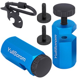 YullSorom Tall Stair Gauges for Framing Square with Holder and Carabiner Stair Guage Knobs Tool for Circular Saw,Stair Guides Perfect for Rafter Gauge Clamps Blue kit
