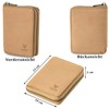 MATADOR Wallet 3626/A Metal Zip TÜV Tested RFID, Light Brown,