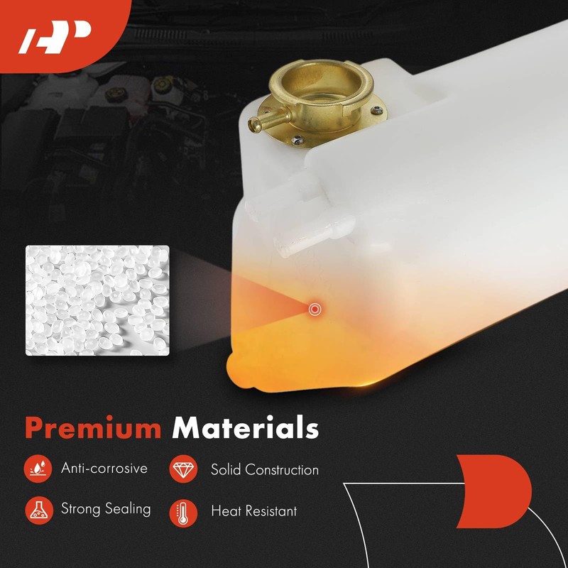 A-Premium Engine Coolant Overflow Recovery Reservoir Tank [with Cap] Compatible