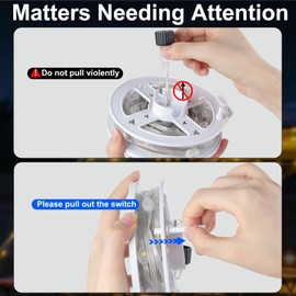 Moobibear Camping String Lights, Quick Storage 33FT/100LED RGB Rugby Rechargeable Tent Lights String with USB 8 Lighting Modes, Waterproof Portable LED Lamp for Camping Essentials, Yard, Party