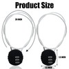 Hitefu 4PCS 3 Digit Combination Lock, Small Cable Locks Waterproof