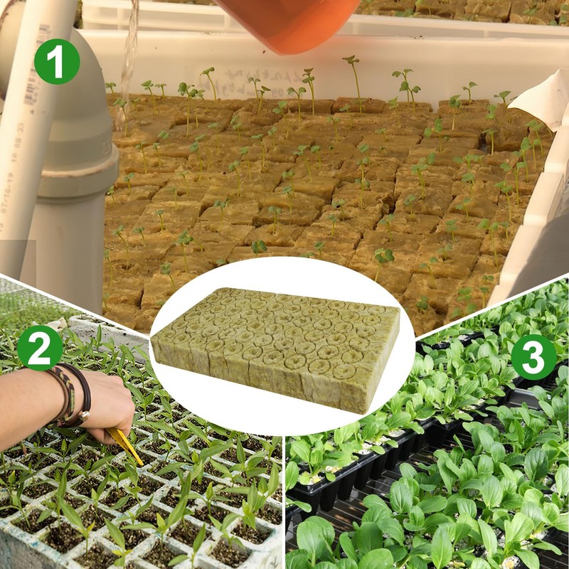 Nuyoah Rock Wool Cultivation Cubes Hydroponics Rockwool Cube Rockwool Cube