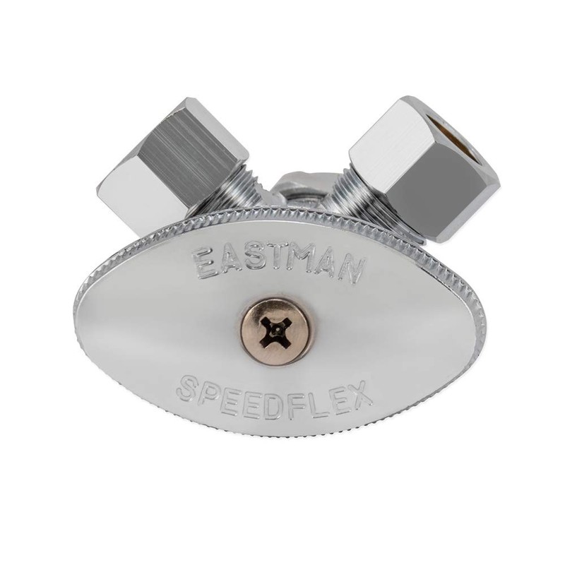 Eastman Multi-Turn Dual Outlet 3-Way Shut-Off Valve, 1/2 Inch CPVC