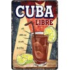 DODINO 20 x 30 cm Tin Sign, Cuba Libre, Funny,