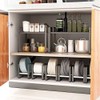 Kitchen Cabinet Storage Shelves Plates Dishes Chopping Board Storage Rack
