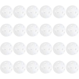 Golf Practice Ball,24 PCS Air Flow Golf Training Balls 40mm Plastic Airflow Ball with 26 Hollows for Indoor Putting Green Backyard Outdoor Practice Equipment