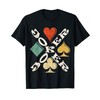 Joker Playing Cards, Spade, Heart,Diamond, Club,Casino Gift T-Shirt