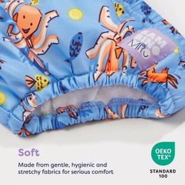 Bambino Mio Baby and Toddler Reusable Swim Nappy Pant, 1-2 Years, Finn, Boys and Girls