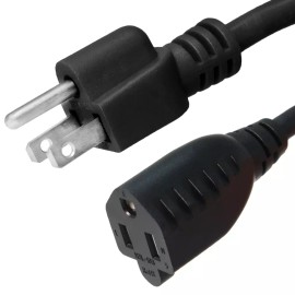 Iron Box NEMA 5-15 Extension Cord - 6 ft, 15A/125V 14 AWG - Iron Box # IBX-4916-06M