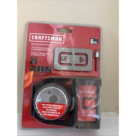 Craftsman 6 pc. Door Lock Installation Kit for Wood Doors Only