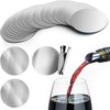 215 Pcs Silver Wine Pourer,Reusable Aluminum Foil Pour Spout with