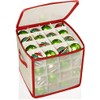 DEENZ CHRISTMAS TREE 64 BAUBLE DECORATIONS STORAGE BOX WITH ZIP