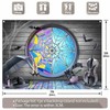 Yriujul Fabric 7x5ft Halloween Spider Web Window Photography Backdrop Horror