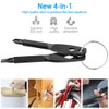 Screwdriver Keyring Set Comprise Flathead Screwdriver and Phillips Screwdriver&Wrench Tool,Portable
