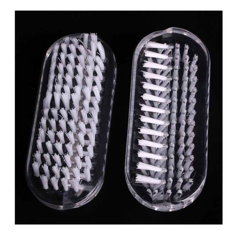 Andux Zone Clear Plastic Hand Brush & Nail Cleaning Brush