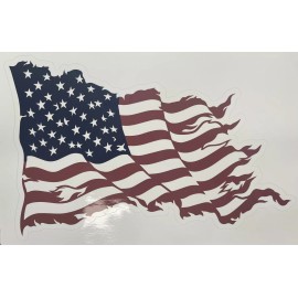 America 8.5" X 5.3" American Flag USA Decal Sticker Truck Car Window