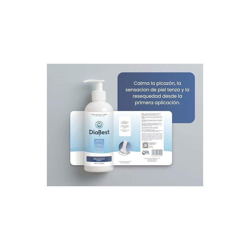 Diabest 500ml. | Crema para Pies Agrietados y Piel Muy