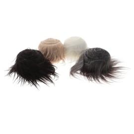 DOITOOL 4pcs Faux Fur Fabric Set Plush Material DIY Craft Fur for Home Decor Gnome Beard Gnome Hair