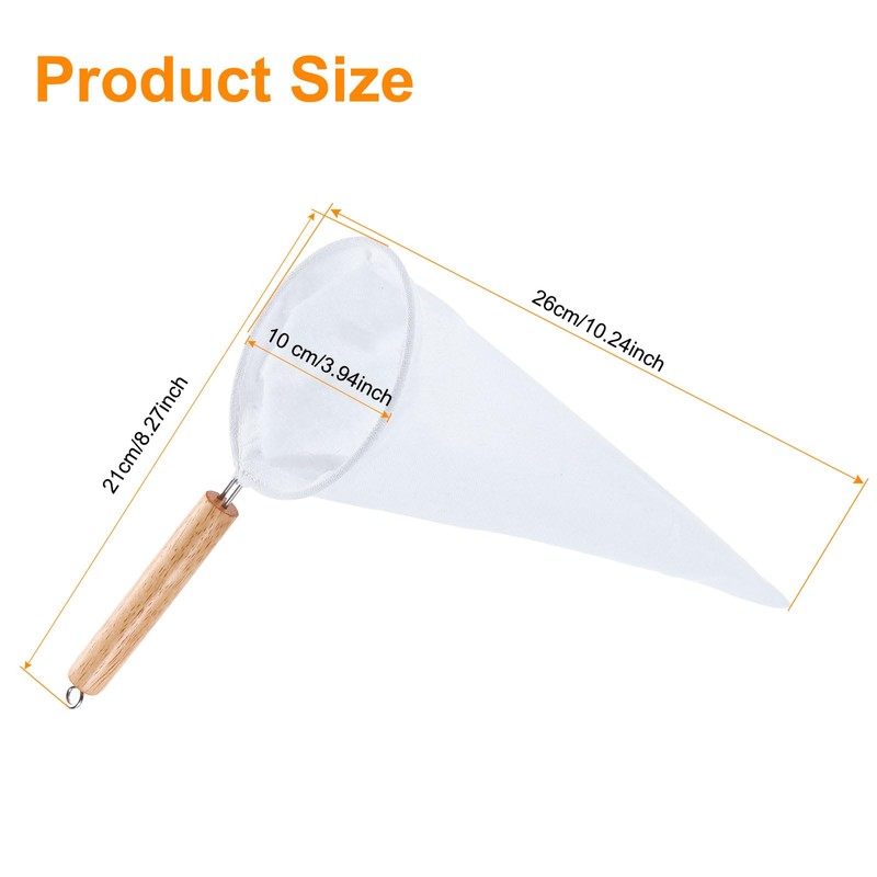 uxcell 2Pcs Coffee Pour Over Filters, Flannel Cloth Filter Bags