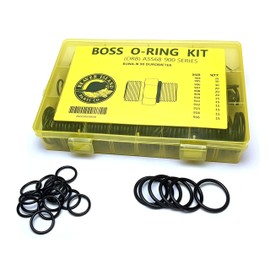 Hydraulic O-Ring Kit BOSS ORB Fittings 245 Pieces (12 Common Sizes) SAE 900 Series Buna-N 90 Durometer