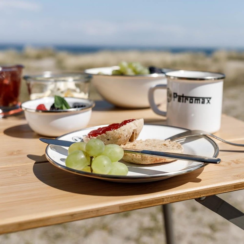 Petromax Enamel Plate 2 Pieces (26 cm) White px-plate-26-w