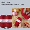 100% Elastic T-Shirt Yarn 2 Pack 200g Each, 95% Polyester