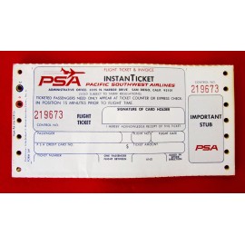 PSA Pacific Southwest Airlines - InstanTicket Flight Ticket & Invoice San Diego
