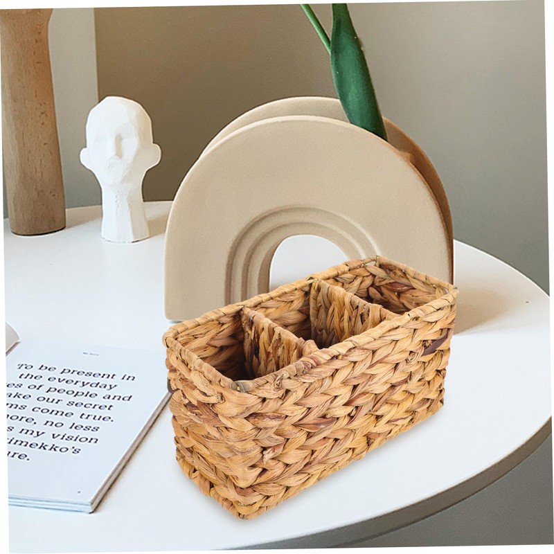 ULTECHNOVO Multi Grid Woven Storage Basket Organizer for Bathroom Home