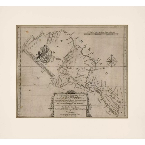 HISTORIX 20" x 24" 1747 Map A survey of the