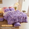 XeGe Faux Fur Fluffy Throw Pillow Cases, Light Purple Plush
