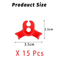 zoerbufan Pack of 15 Plant Benders, 90° Low Stress Training Clips, Plant Trainer, Plant Trainer for Low Load, Plant Support Clips for Bending Plant Stems and Changing the Growth Direction