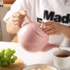 Sweejar Porcelain Teapot with Removable Stainless Steel Infuser,Microwave & Dishwasher