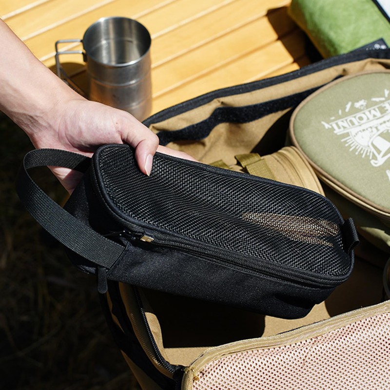 Tableware Storage Package Camping Cookware Bag Cookware Organizer Kitchen Mesh