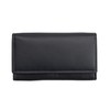 Josephine Osthoff Women's Leather Long Wallet with Clip Closure, Small